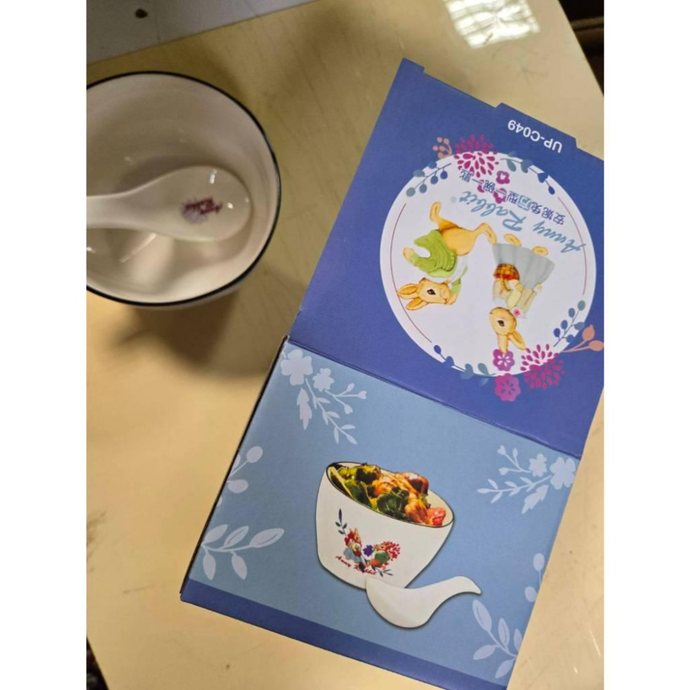 【現貨】安妮兔方型一碗一匙 醣聯-細節圖3