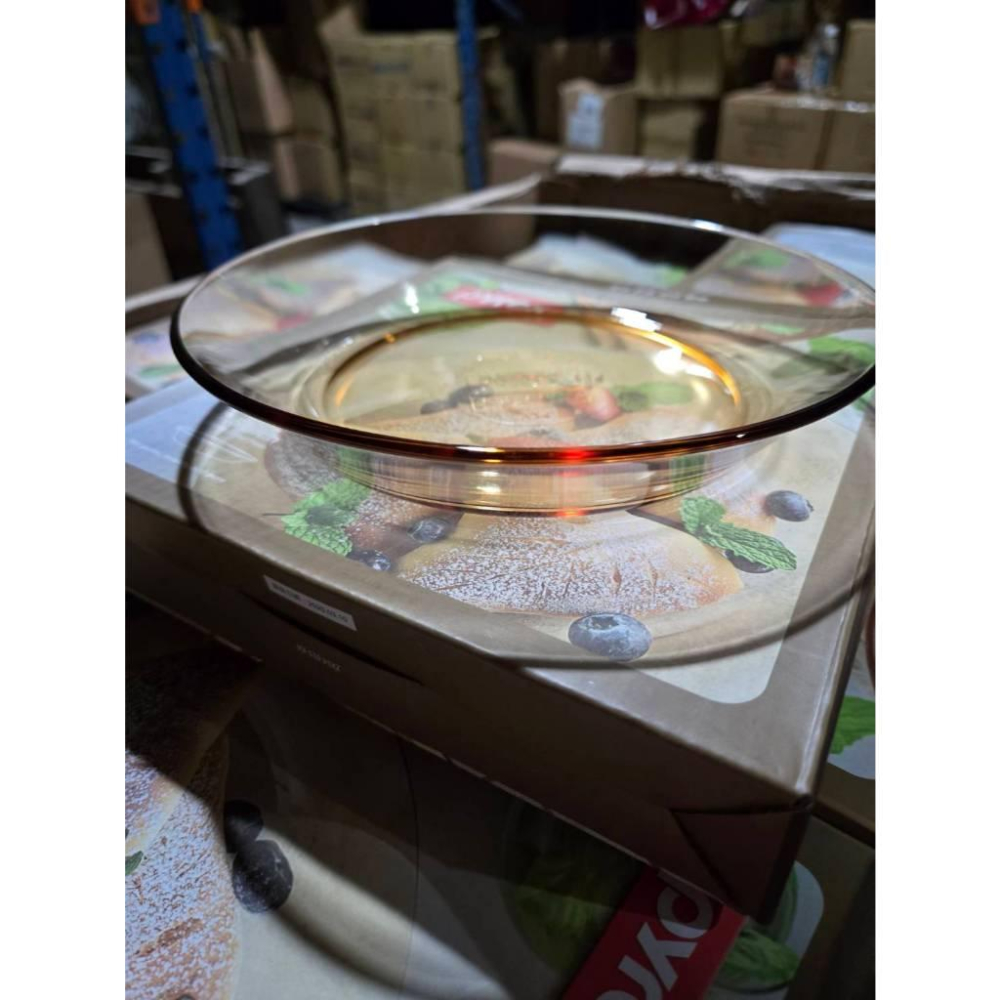 【現貨】 康寧 Pyrex 琥珀 7.5吋 耐熱 玻璃 盤 餐盤 湯盤 水果盤 微波 烤箱 用-細節圖4