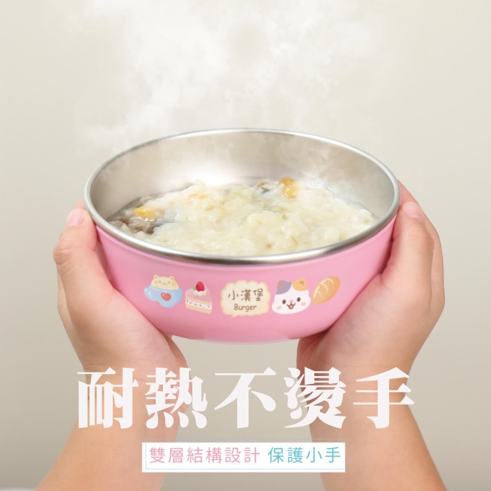 客製化繽紛三色碗 喵喵甜點店【廚師貓+甜點貓】矽膠碗蓋 粉藍黃 三色各一-細節圖8