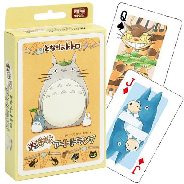 日本 吉卜力龍貓大尺寸藝術撲克牌-細節圖2
