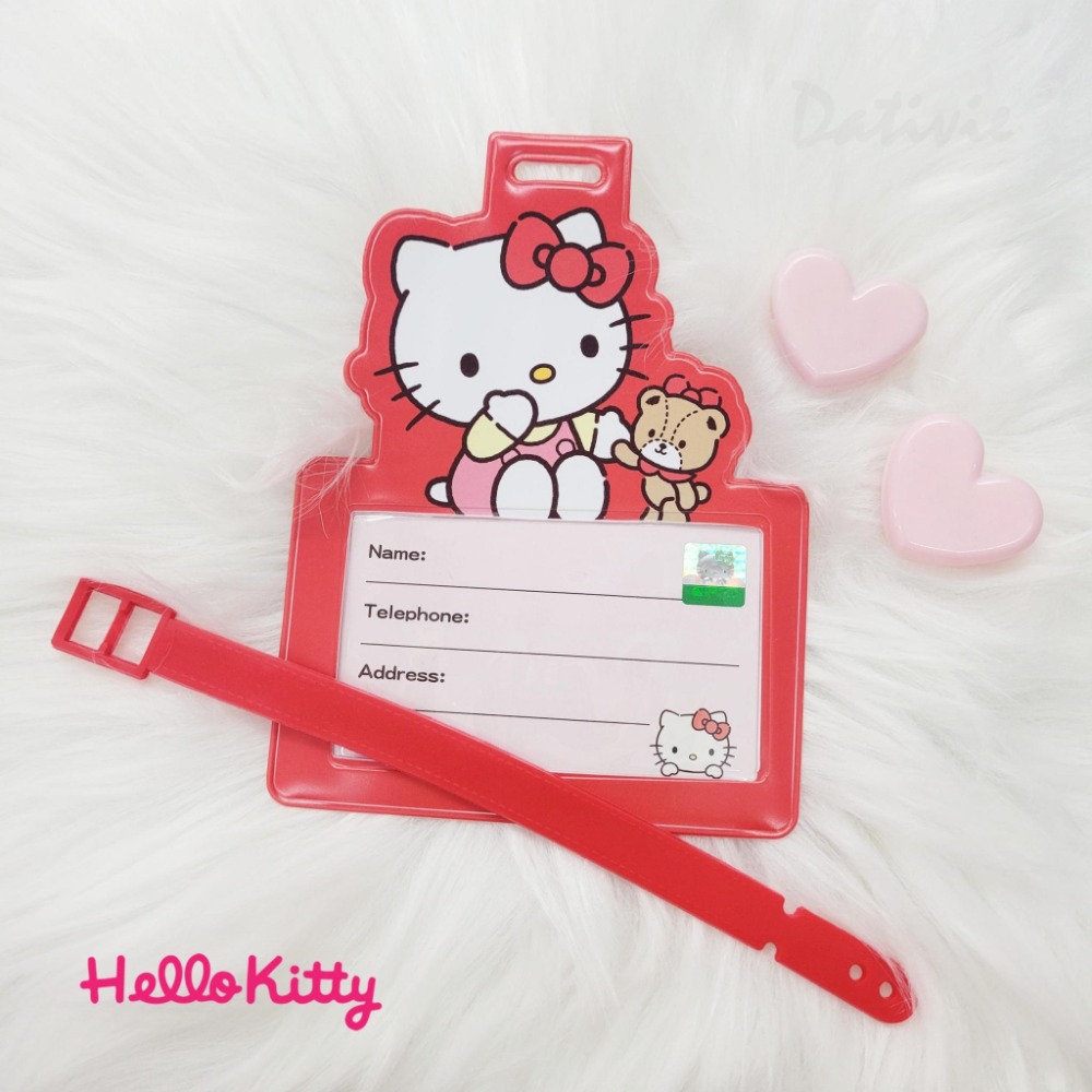 造型行李吊牌-hello kitty 三麗鷗sanrio正版授權-細節圖3