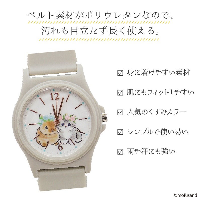 日本 mofusand福貓珊迪PVC手錶-細節圖3