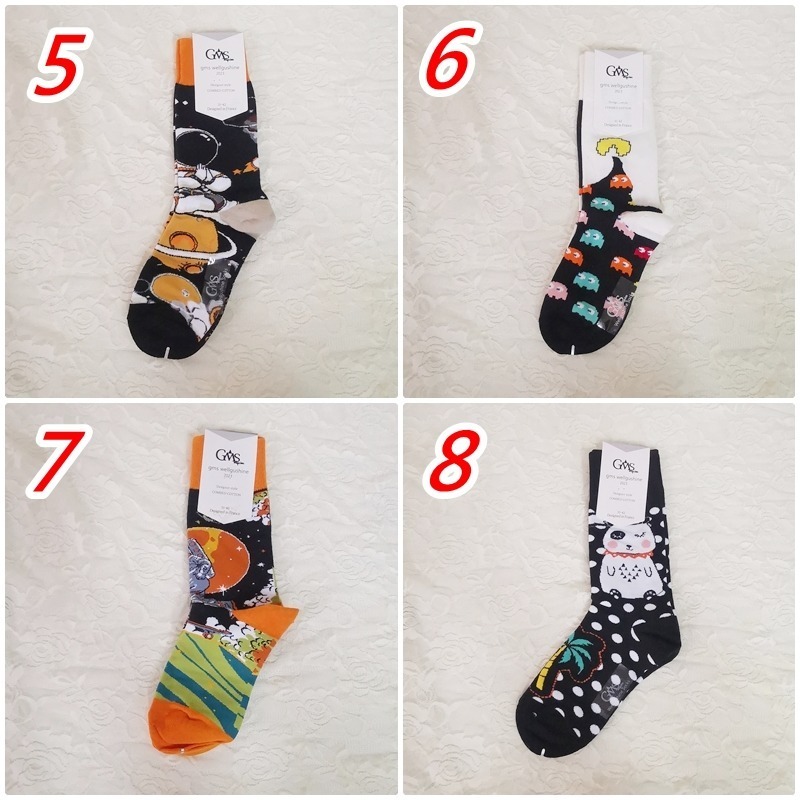 現貨 法國 潮襪 GMS ab襪 襪子中筒襪 小腿襪 狗 刺蝟 小花  男襪 女襪 【78catus 義賣 幫助浪貓】-細節圖3