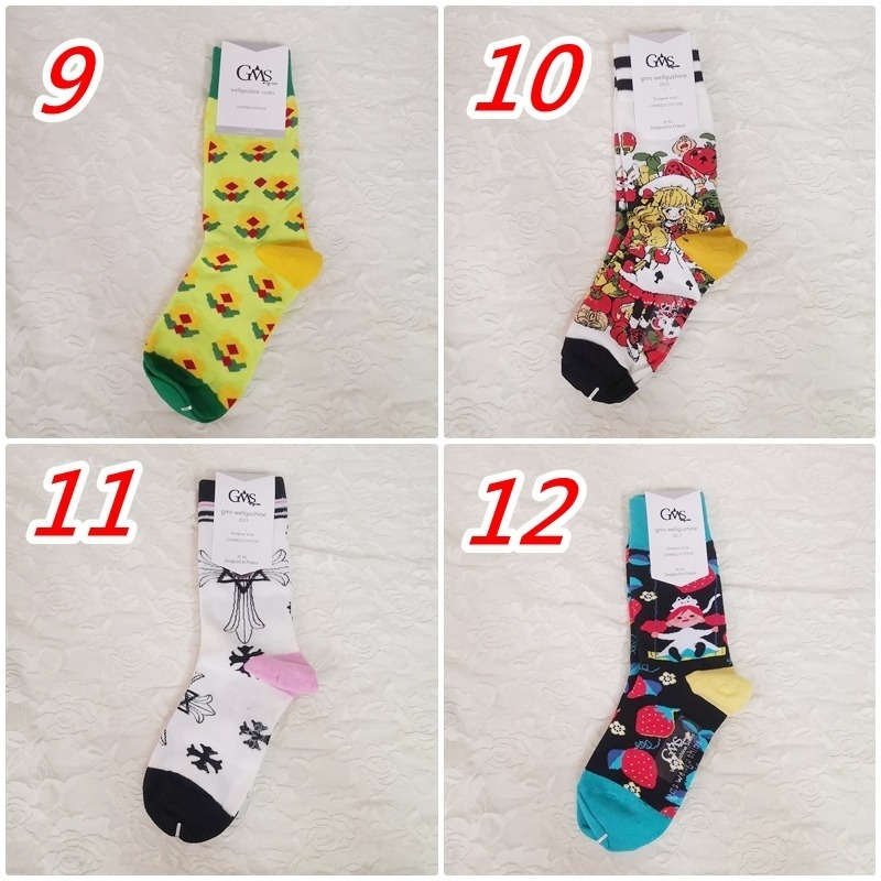 現貨 法國 潮襪 GMS ab襪 襪子中筒襪 小腿襪 狗 刺蝟 小花  男襪 女襪 【78catus 義賣 幫助浪貓】-細節圖4