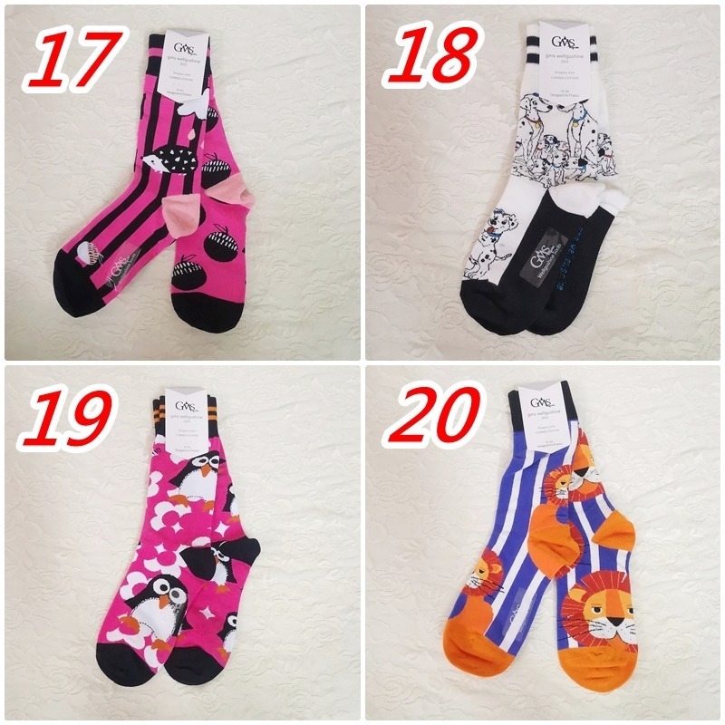 現貨 法國 潮襪 GMS ab襪 襪子中筒襪 小腿襪 狗 刺蝟 小花  男襪 女襪 【78catus 義賣 幫助浪貓】-細節圖6