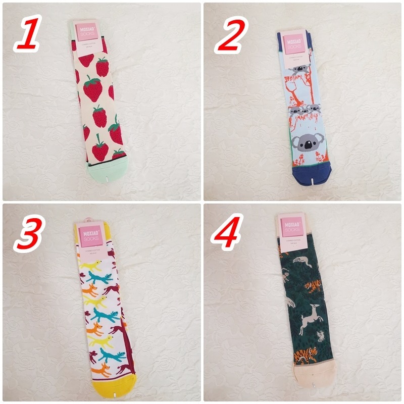 現貨 日系 襪子 中筒襪 小腿襪 美人魚 羊駝 冰淇淋 草莓 蘑菇 長頸鹿  【78catus 義賣 幫助浪貓】-細節圖2