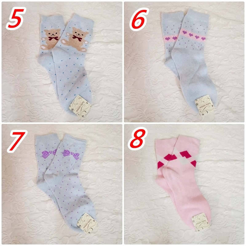 現貨 日本 TUTU ANNA 秋冬襪子 中筒襪 小腿襪  混羊毛 【78catus 義賣 幫助浪貓】-細節圖3