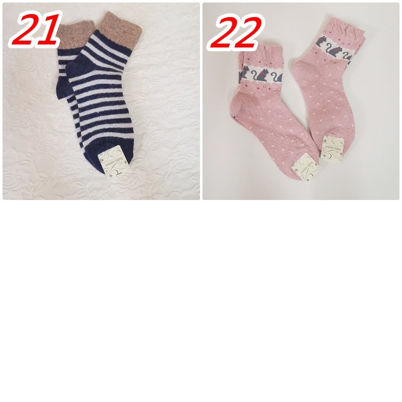 現貨 日本 TUTU ANNA 秋冬襪子 中筒襪 小腿襪  混羊毛 【78catus 義賣 幫助浪貓】-細節圖7
