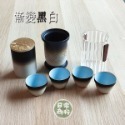 【B&M＇s 日常商行】漸層旅行茶具6件組 285mL 一壺四杯-規格圖5