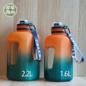 【B&M＇s 日常商行】超大容量運動水壺 1600/2200mL 漸變色網紅款-規格圖6