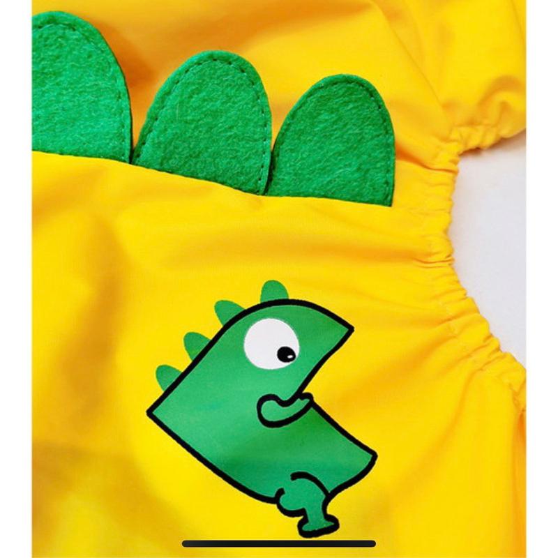 [台灣現貨]寵物狗狗法鬥巴哥科技恐龍防水輕透雨衣 防水 加大 防潑水 反光 雨衣 下雨必備 梅雨季 寵物雨衣 套腳雨衣-細節圖9