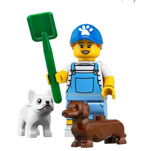 LEGO 樂高 71025 9號 寵物保姆 鏟屎官 臘腸狗 第19代人偶包