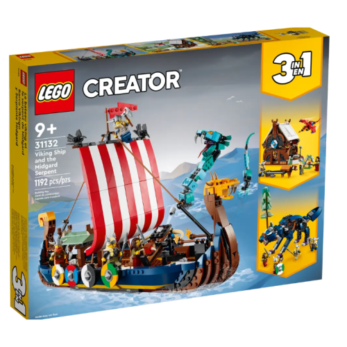 &lt;阿光樂高&gt;LEGO樂高 創意百變系列3合1 31132 維京海盜船和塵世巨蟒
