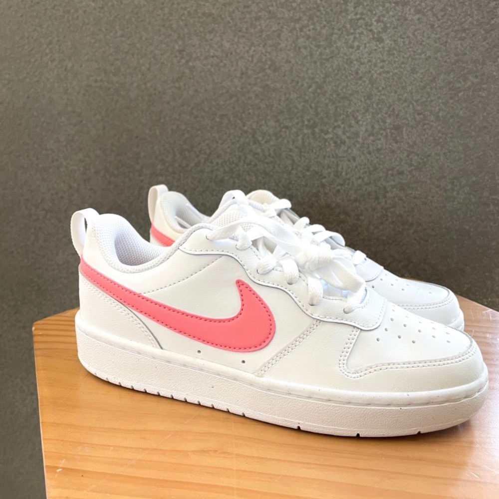 【大力好物】Nike Court Borough Low 2 粉白 大童 現貨 BQ5448124-細節圖4