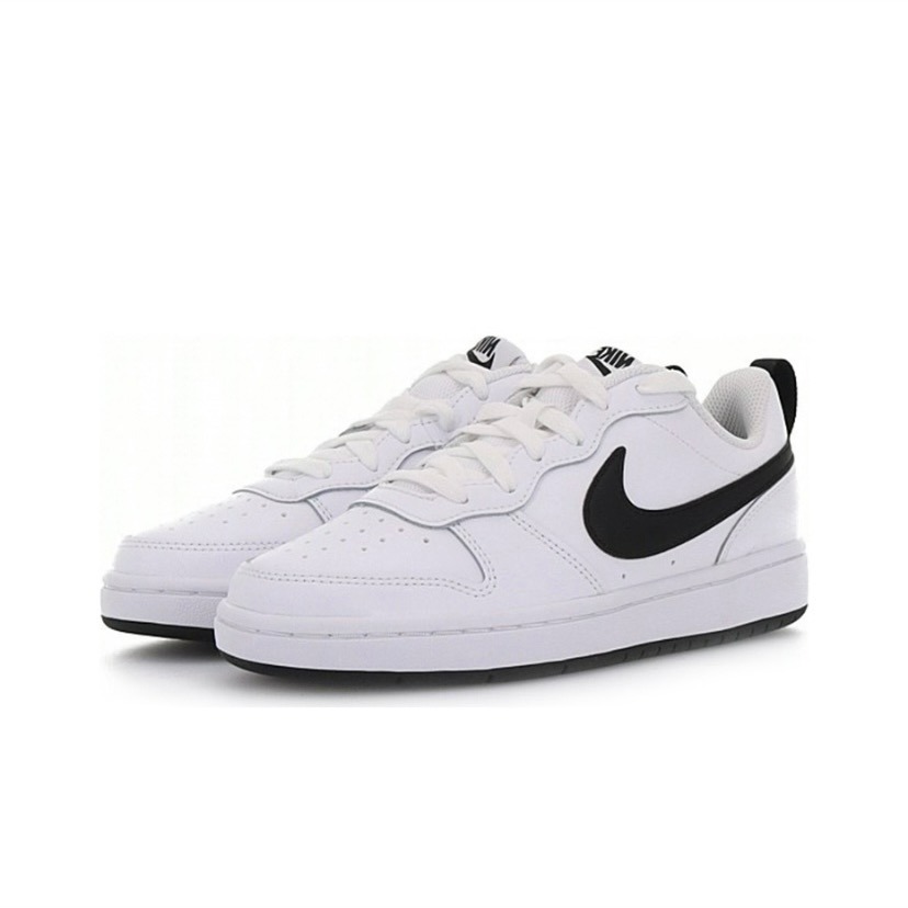 【大力好物】 Nike Court Borough Low 2(GS) 大童 黑白 熊貓 耐用 寬楦 超好搭 基本-細節圖3