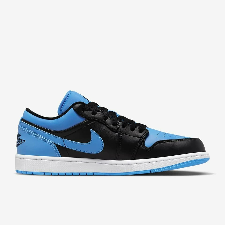 大力好物】Nike Air Jordan 1 Low 黑藍男鞋休閒鞋復古籃球鞋喬丹一代