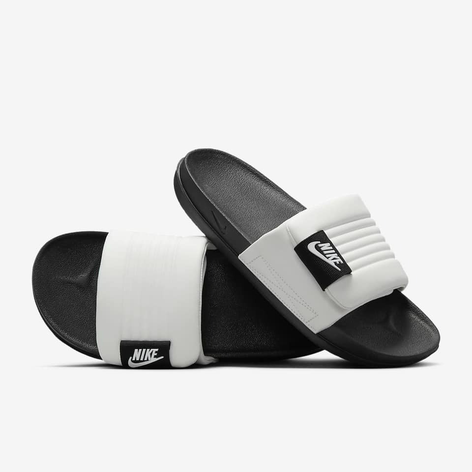 【大力好物】Nike Offcourt Adjust Slide 黑白 男 拖鞋 魔鬼氈 運動拖鞋 DQ9624-100-細節圖4