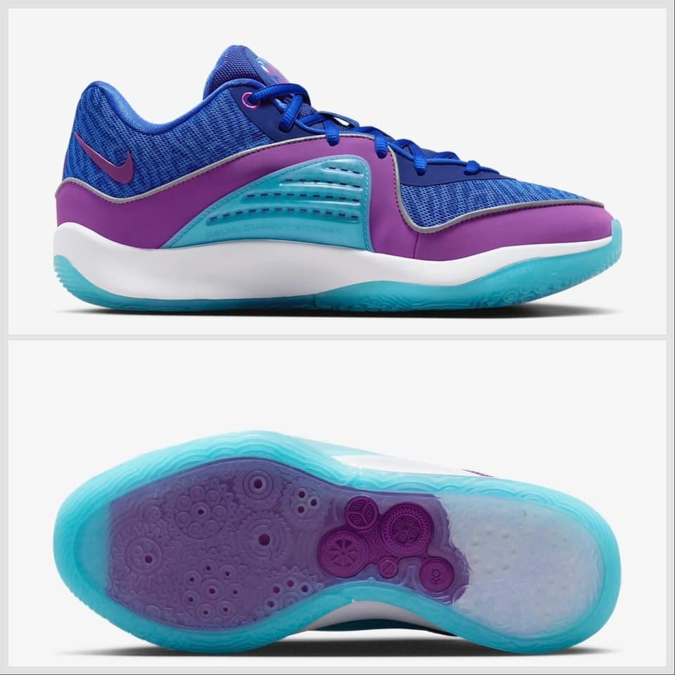 【大力好物】Nike KD16 EP 藍紫白 男鞋 籃球鞋 Kevin Durant XDR DV2916-401-細節圖3