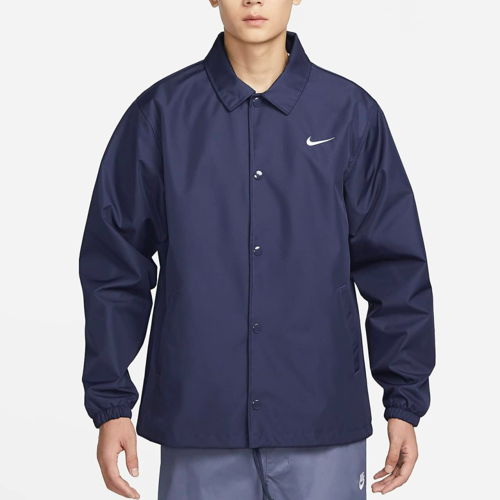 【大力好物】Nike AU LND Coaches JKT 藍色 男裝 中性 外套 教練外套 排扣 FD7844-410-細節圖5