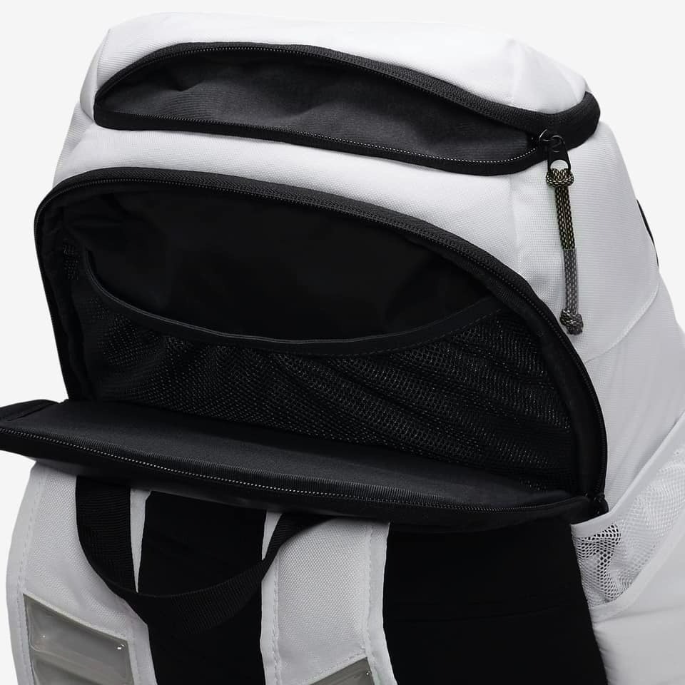 【大力好物】Nike  Elite Backpack 白黑金 後背包 氣墊背帶 大容量 菁英包 DX9786-100-細節圖2