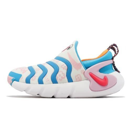【大力好物】Nike 童鞋 Dynamo Go SE PS 中童 小朋友 粉紅 藍 毛毛蟲 休閒鞋 DZ2863-100-細節圖2