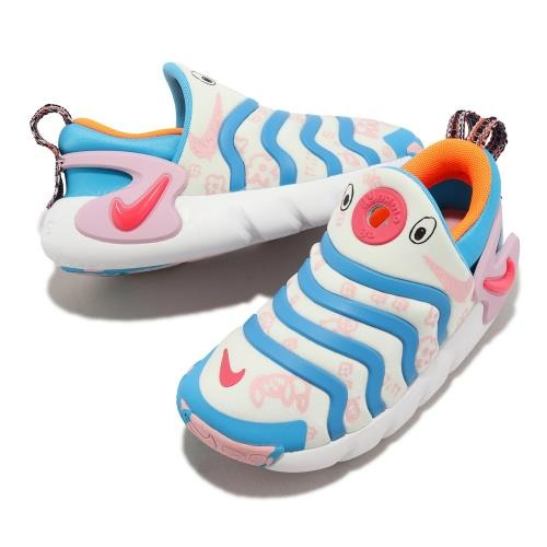 【大力好物】Nike 童鞋 Dynamo Go SE PS 中童 小朋友 粉紅 藍 毛毛蟲 休閒鞋 DZ2863-100-細節圖7