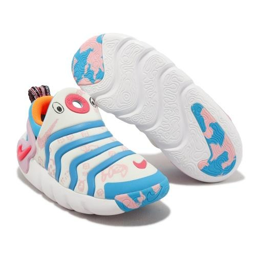 【大力好物】Nike 童鞋 Dynamo Go SE PS 中童 小朋友 粉紅 藍 毛毛蟲 休閒鞋 DZ2863-100-細節圖8