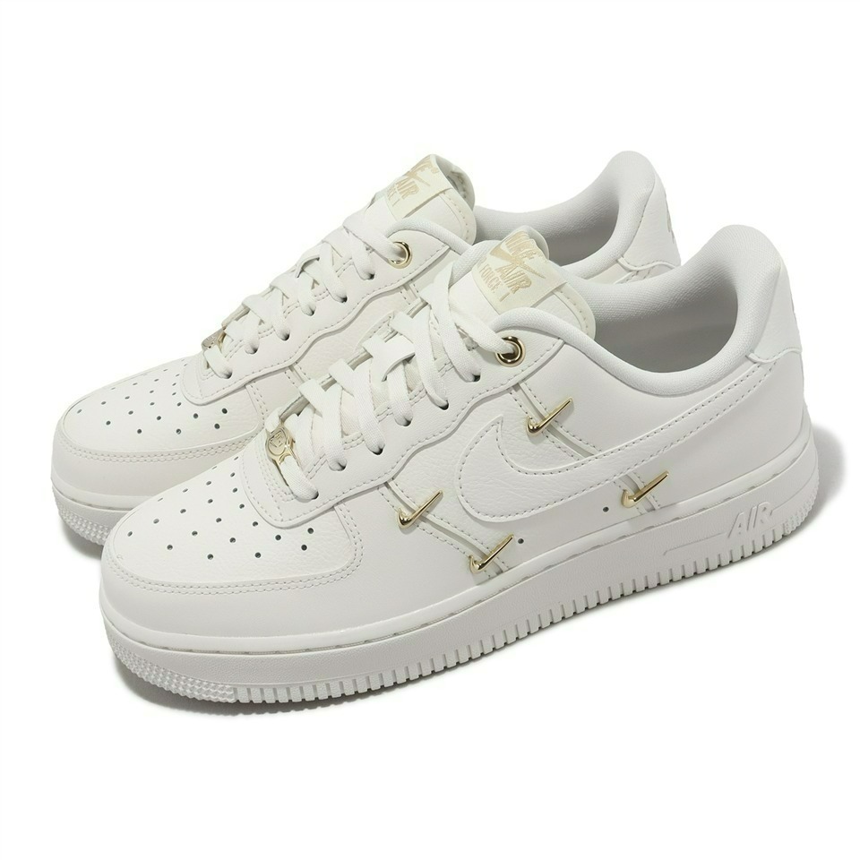 【大力好物】Nike 休閒鞋 Air Force 1 07 米白 金屬勾勾 女鞋 炫雅 AF1 FV3654-111-細節圖3