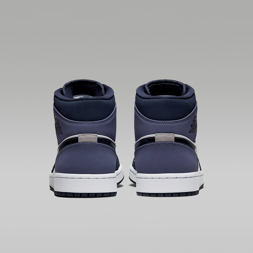 【大力好物】AIR JORDAN 1 MID 男鞋 灰紫(554724445)-細節圖5