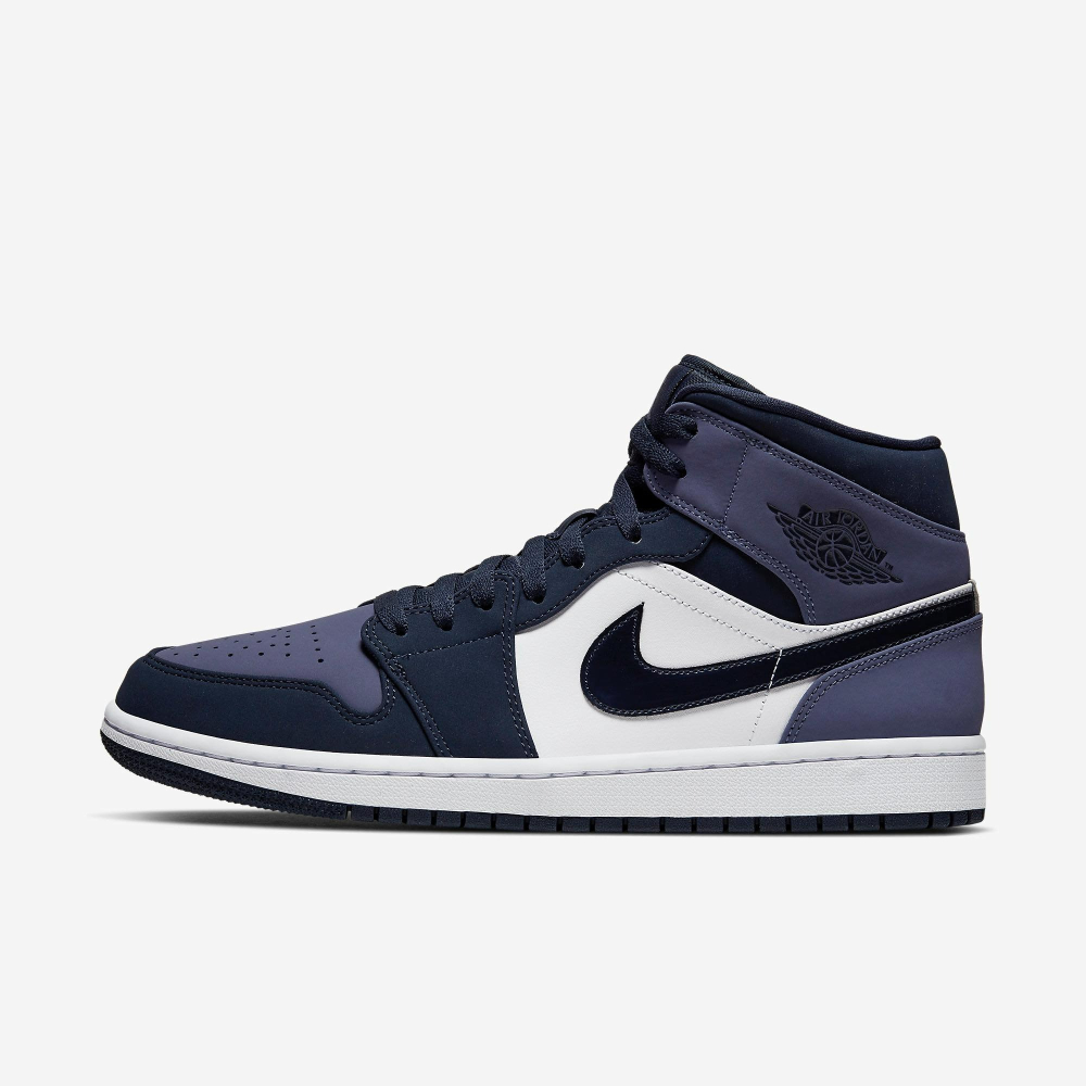 【大力好物】Nike Air Jordan 1 Mid 藍紫白黑 男鞋 休閒鞋 喬丹 AJ1 中筒 554724-445-細節圖2