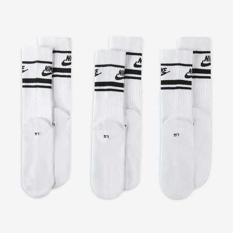 【大力好物】Nike NSW Dri-FIT Everyday Sock 白黑 中筒襪 三雙 DX5089-103-細節圖2