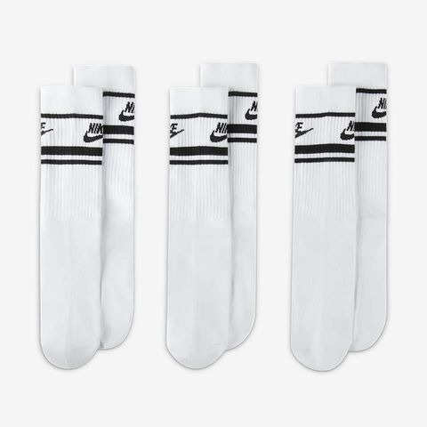 【大力好物】Nike NSW Dri-FIT Everyday Sock 白黑 中筒襪 三雙 DX5089-103-細節圖4