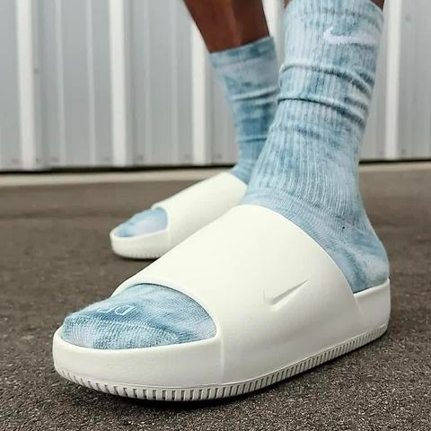 【大力好物】Nike Calm Slide 白色 男鞋 女鞋 拖鞋 防水 速乾 厚底 麵包拖 FD4116-100-細節圖8