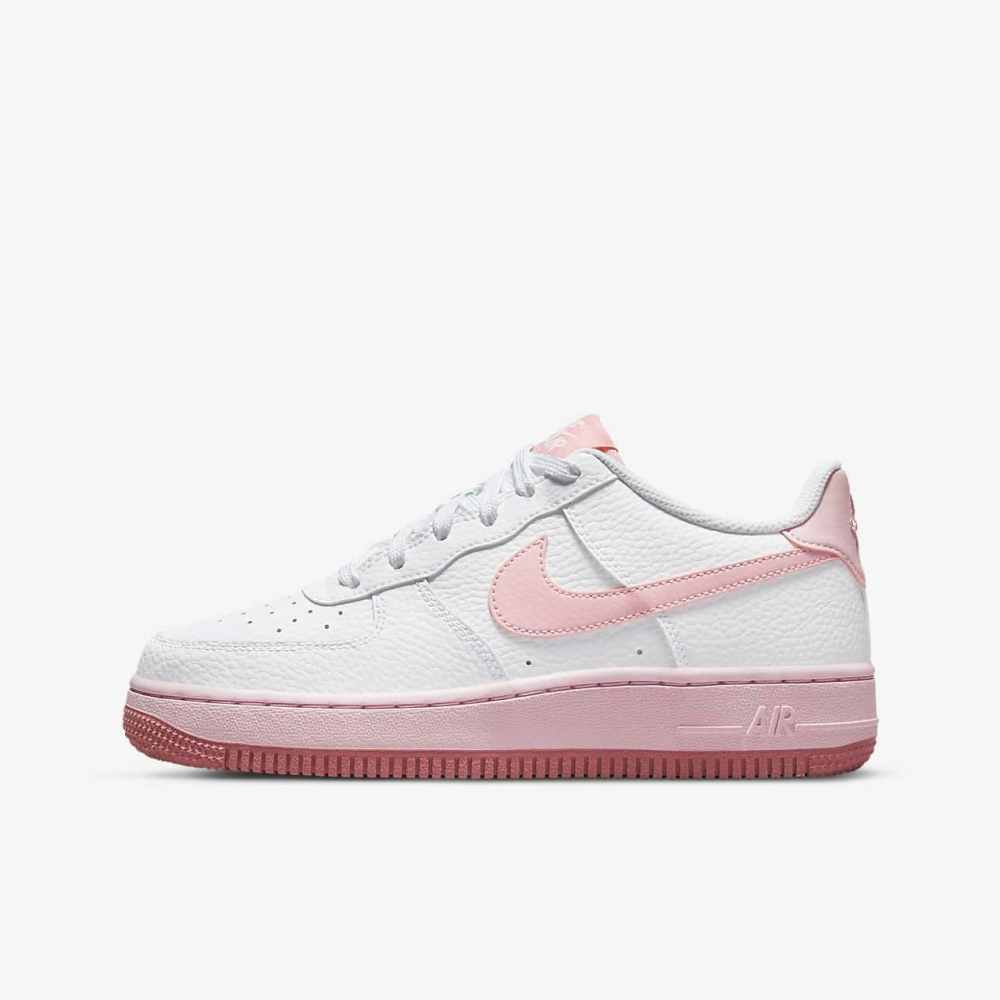 【大力好物】Nike Air Force 1 GS 白粉紅 大童鞋 女鞋 休閒鞋 復古球鞋 AF1 CT3839-107-細節圖2