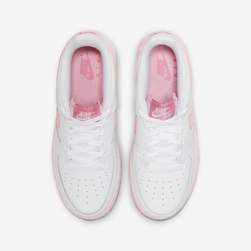 【大力好物】Nike Air Force 1 GS 白粉紅 大童鞋 女鞋 休閒鞋 復古球鞋 AF1 CT3839-107-細節圖3