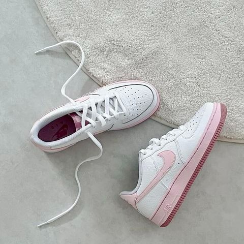 【大力好物】Nike Air Force 1 GS 白粉紅 大童鞋 女鞋 休閒鞋 復古球鞋 AF1 CT3839-107-細節圖8