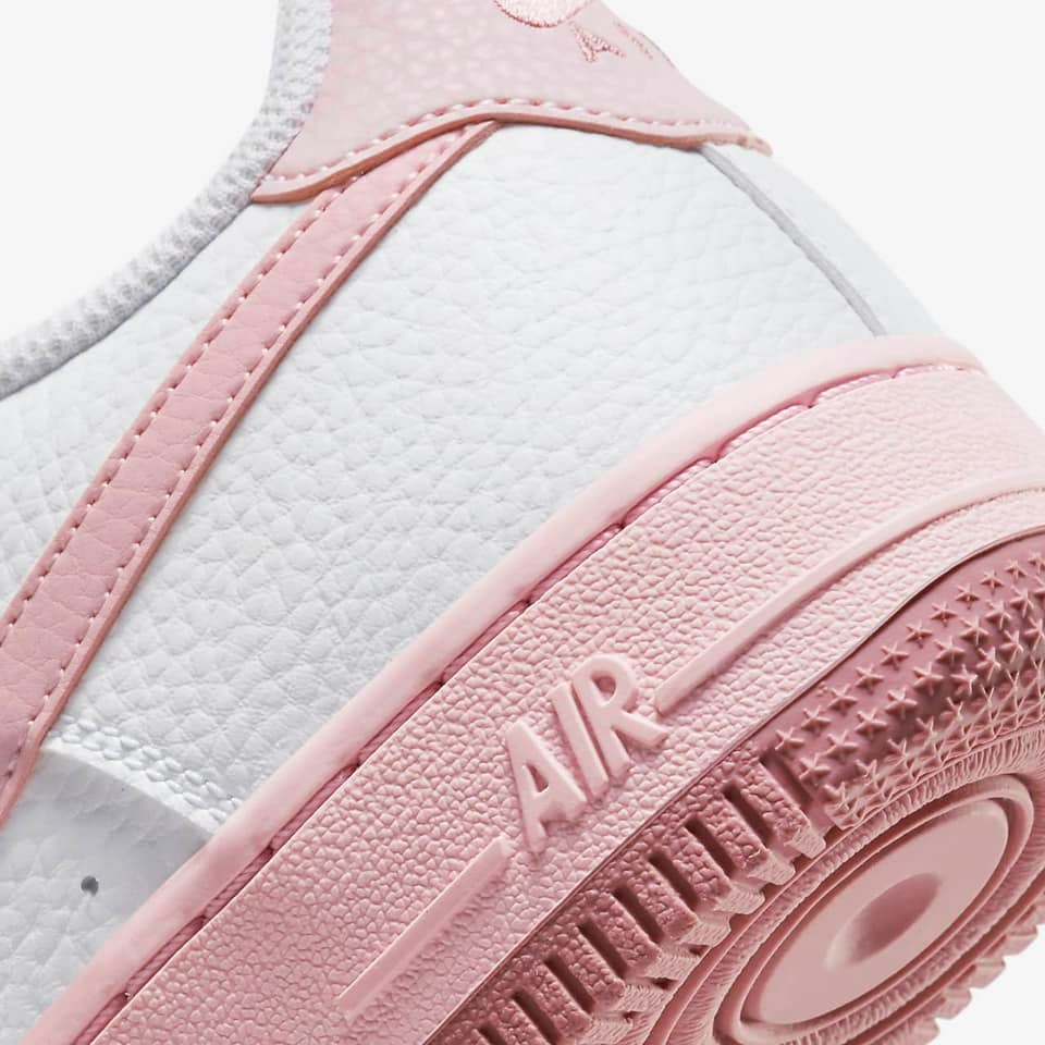 【大力好物】Nike Air Force 1 GS 白粉紅 大童鞋 女鞋 休閒鞋 復古球鞋 AF1 CT3839-107-細節圖9