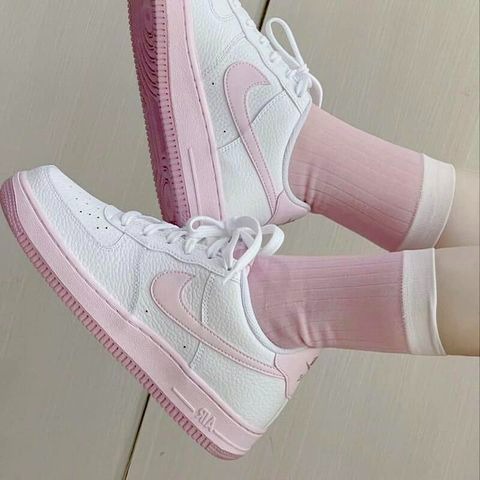 【大力好物】Nike Air Force 1 GS 白粉紅 大童鞋 女鞋 休閒鞋 復古球鞋 AF1 CT3839-107-細節圖11