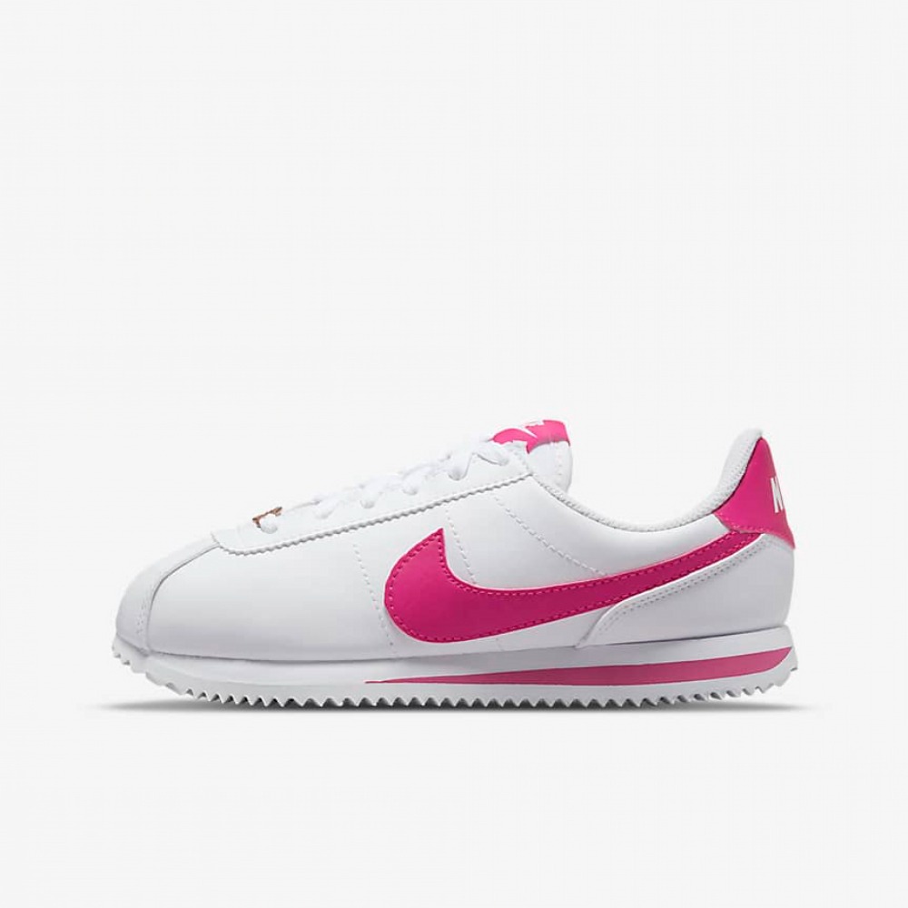 【大力好物】NIKE 休閒鞋 女鞋 大童 運動鞋 阿甘鞋 CORTEZ BASIC  GS 桃紅白 904764-109-細節圖2