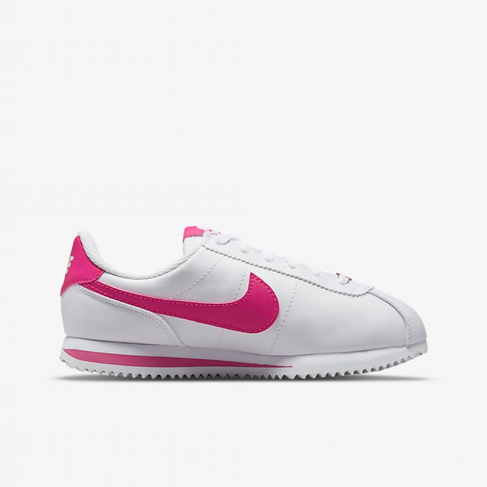 【大力好物】NIKE 休閒鞋 女鞋 大童 運動鞋 阿甘鞋 CORTEZ BASIC  GS 桃紅白 904764-109-細節圖3