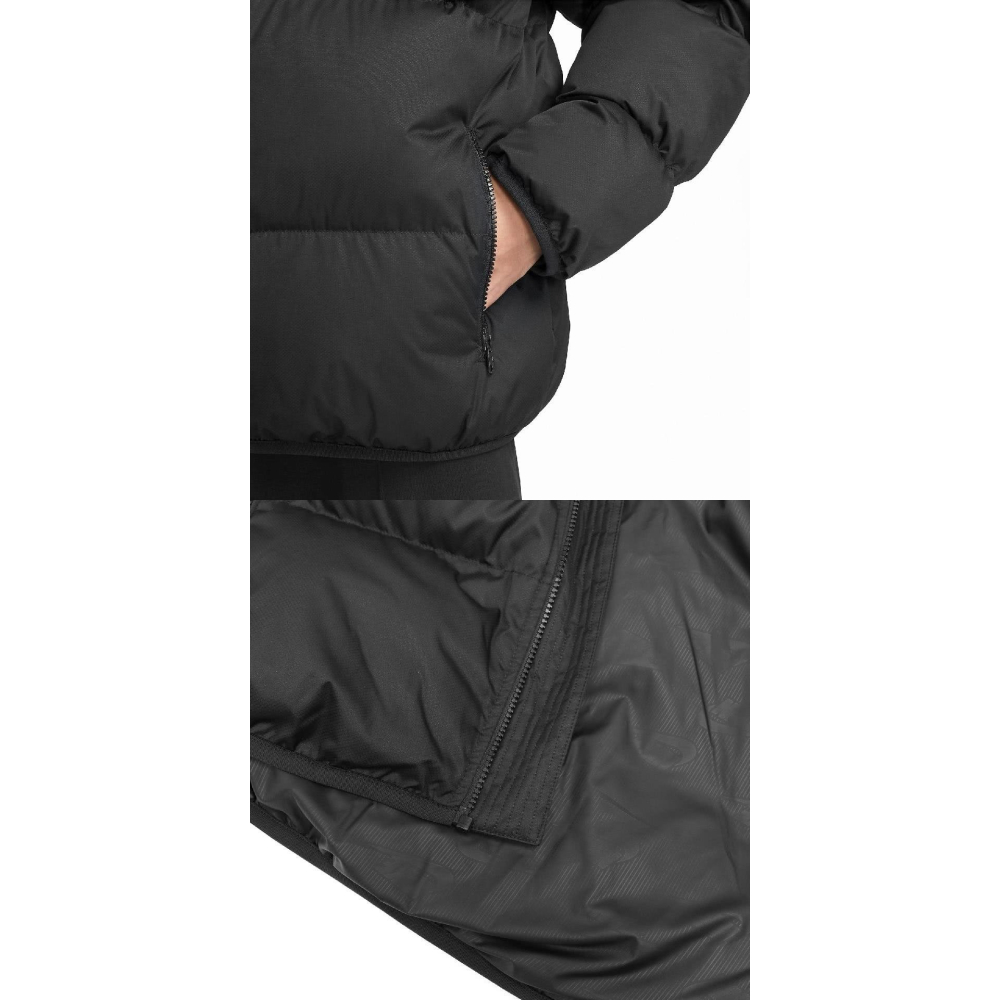 【大力好物】NIKE 外套 NSW  男款 黑 白 保暖 防潑水 寬鬆 拉鍊口袋 風衣 夾克 戰冬神器FB7369010-細節圖4