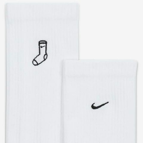 【大力好物】Nike Everyday Plus Socks 白黑 兩雙 小腿襪 休閒襪 運動襪 FB5709-90-細節圖2