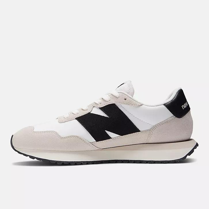 【大力好物】New Balance NB 237 白灰黑 男鞋 女鞋 休閒鞋 復古球鞋 IU 李知恩 MS237SF-細節圖4