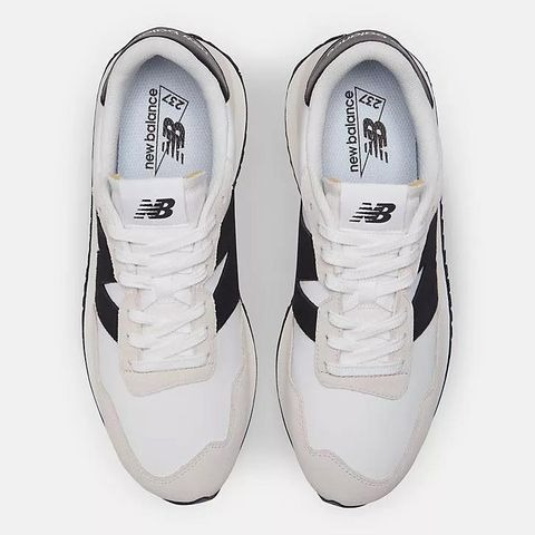 【大力好物】New Balance NB 237 白灰黑 男鞋 女鞋 休閒鞋 復古球鞋 IU 李知恩 MS237SF-細節圖2