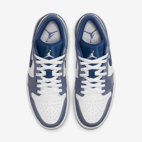 【大力好物】Nike Air Jordan 1 Low 藍白 男鞋 休閒鞋 復古球鞋 喬丹 AJ1 553558-414-細節圖6