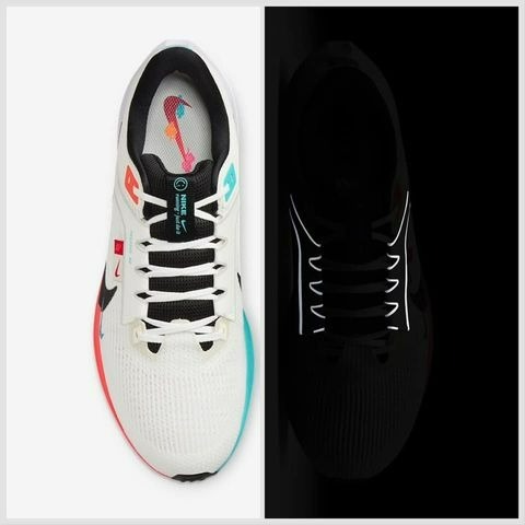 【大力好物】Nike Air Zoom Pegasus 40 白黑紅藍 男鞋 慢跑鞋 訓練鞋 FZ5055-101-細節圖4