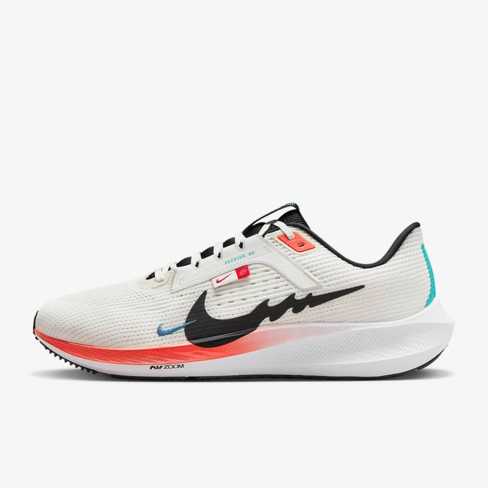 【大力好物】Nike Air Zoom Pegasus 40 白黑紅藍 男鞋 慢跑鞋 訓練鞋 FZ5055-101-細節圖5