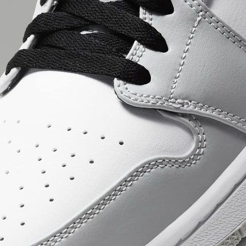 【大力好物】Nike Air Jordan 1 Mid 灰白黑 男鞋 休閒鞋 喬丹 AJ1 中筒 554724-092-細節圖8