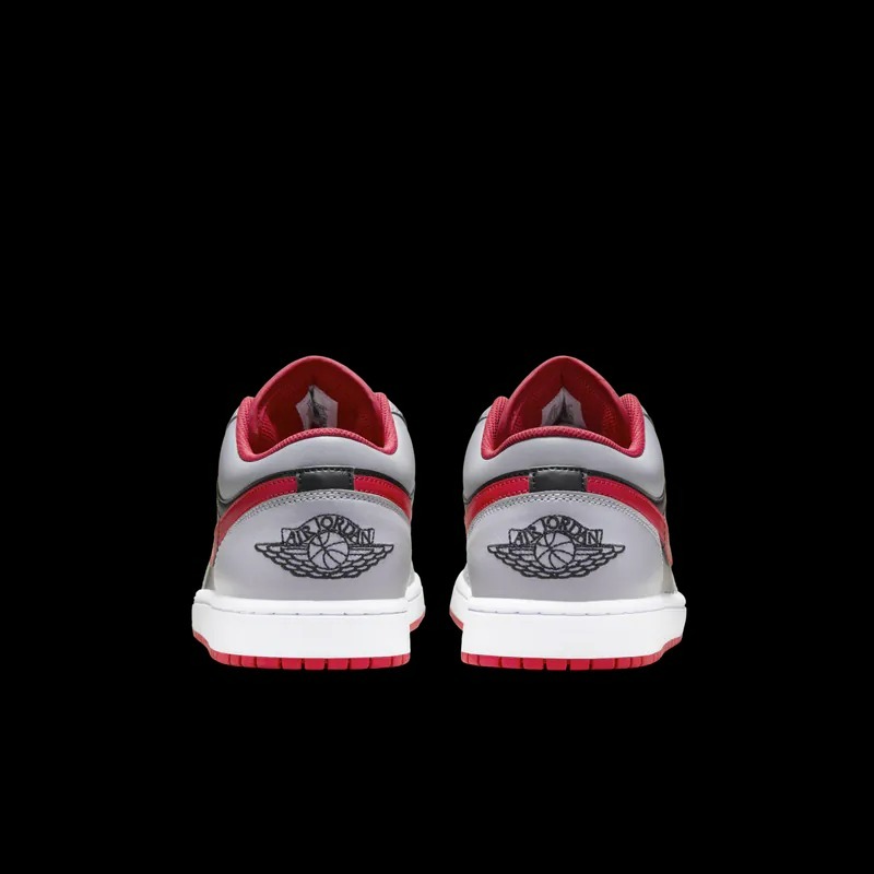 【大力好物】NIKE AIR JORDAN 1 LOW 灰黑紅勾 低筒 AJ1 休 休閒鞋 553558-060-細節圖3