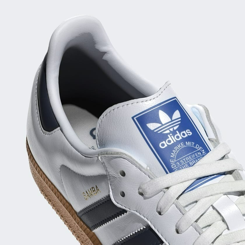 【大力好物】Adidas OG Samba OG 白藍 男鞋 女鞋 休閒鞋 復古球鞋 IF3814-細節圖6